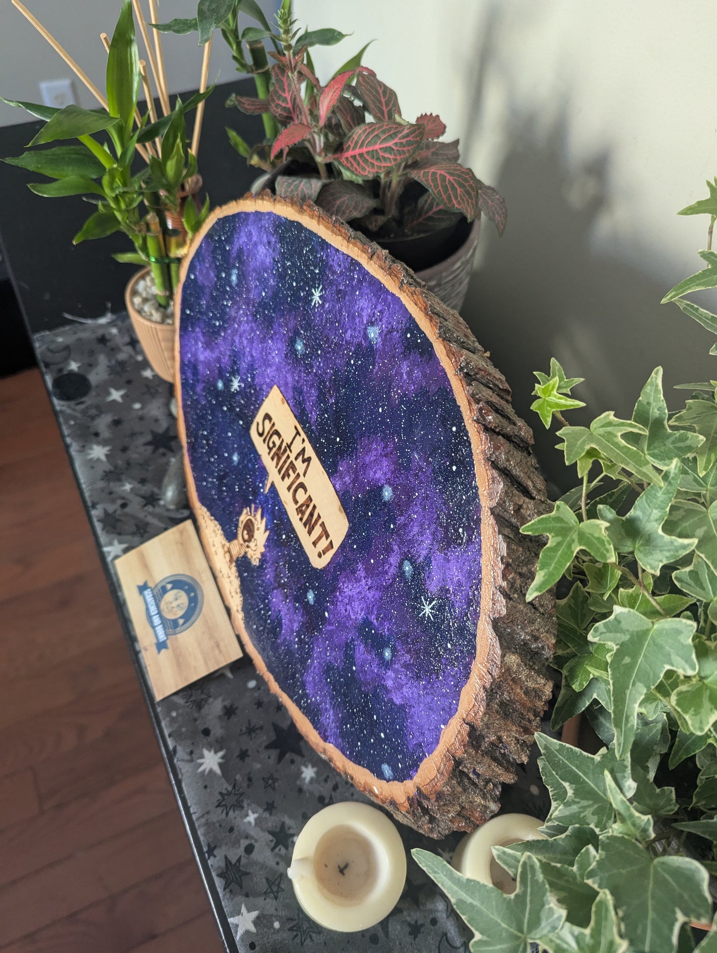Calvin and Hobbes 'I'm Significant!' Pyrography on Wood Canvas