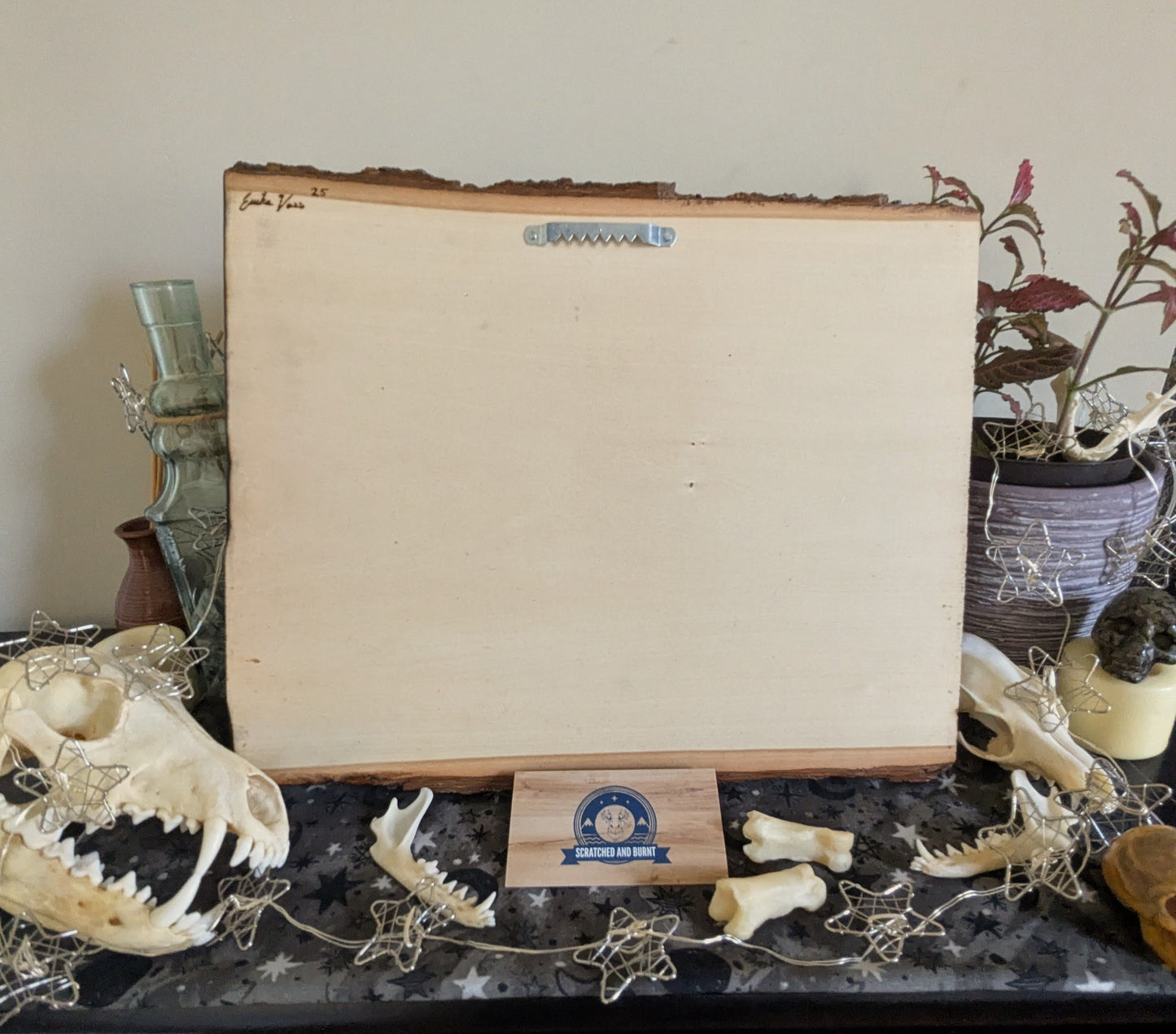 'Sentinel Dragon', Pyrography on Basswood, Desk/Wall Art