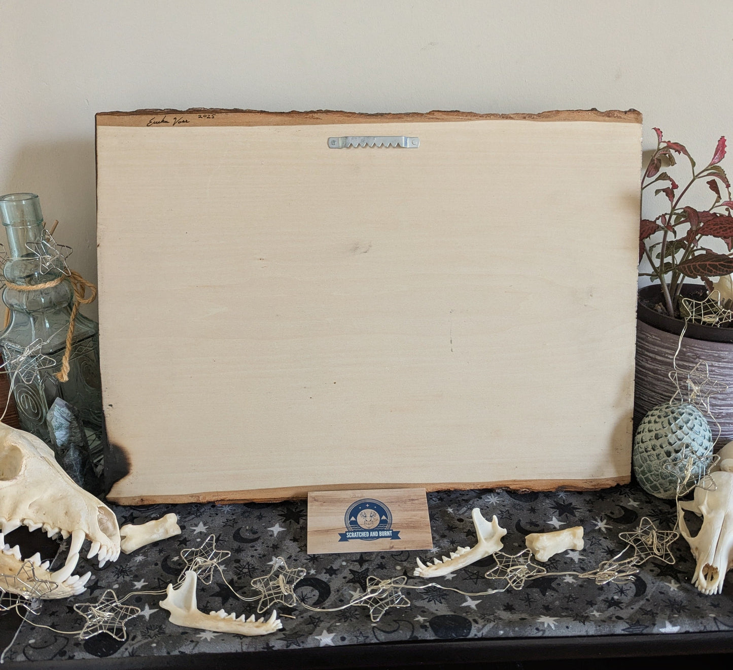 'Guardian Dragon', Pyrography on Basswood, Desk/Wall Art